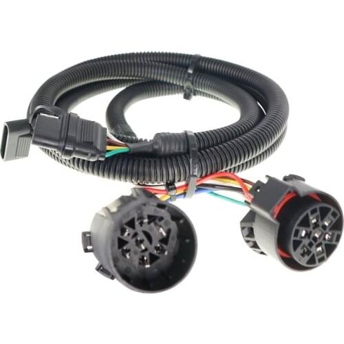 4-Pin Trailer Wiring Harness T-Connector Towing Harness Trailer 4 Way Flat Wiring With 7 Way Connector 41 Inches Length