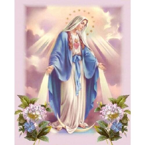 5D DIY Diamond Painting Full Square/Round Drill "Religious Madonna" 3D Embroidery Cross Stitch gift Home Decor