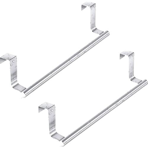 ABSF 2 Pcs Stainless Steel over Door Towel Rack, Bar Holders Fit for Cabinet Cupboard Doors to Hold Hand and Dish Towels