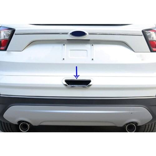 Car Styling Frame Stick ABS Trim Back Tail Rear Brake Skid Fog Trunk Lamp Hoods 1pcs For Ford Kuga Escape 2017 2018 2019 2020