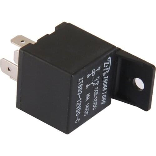 DC Black Car Vehicle Truck Motor 12V 12 Volt 40A AMP SPDT Relay 5Pin 5P