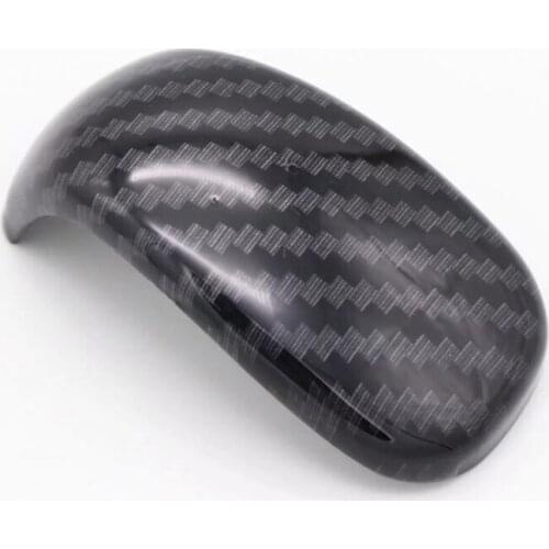 For Honda Accord 2018 1PC Carbon Fiber ABS Chrome Car Gear Shift Knob Sticker Panel Frame Head Cover Trim Car Styling
