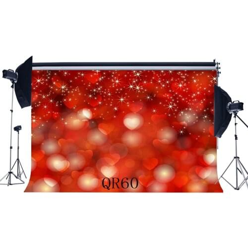 Photography Backdrops Bokeh Halos Red Glitter and Twinking Valentines Day Background
