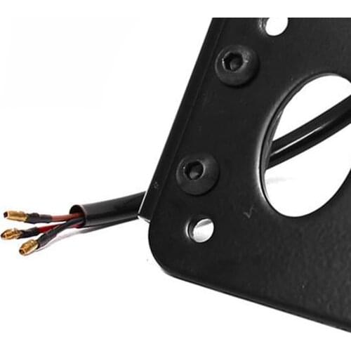 Tail Light License Plate Mount Bracket Holder for Harley Choppers Black