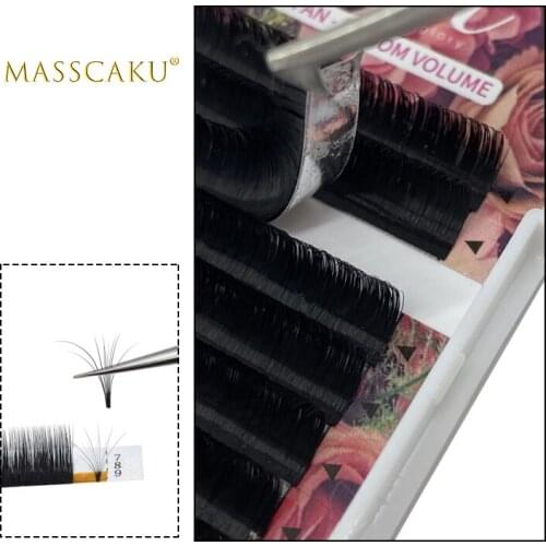 Hot selling Easy Fanning Eyelashes for Extensions Fan Easy Eyelash Bloom Mink Russian Eyelash Extensions Volume Cilia Silk Lash