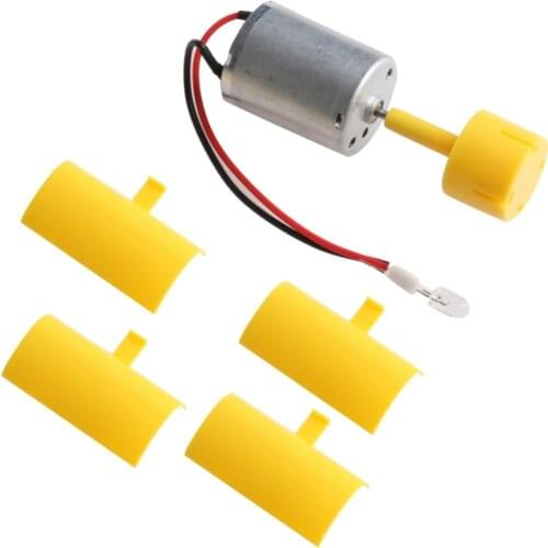 DC Micro Motor Small LED lights Vertical Axis Wind Turbine Generator Blades