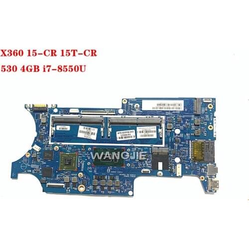 100% NEW For HP pavilion X360 15-CR 15T-CR Laptop motherboard 530 4GB i7-8550U L20842-001 L20842-601 17895-1 448.0EH09.0011