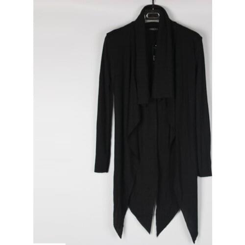 NEW ! 2016 Autumn long-sleeve non-mainstream male medium-long cardigan cloak outerwear thin slim coat size M-XXL