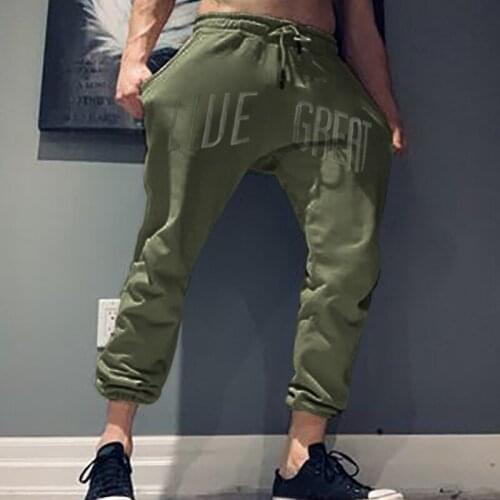 Casual Cotton Running Jogging Pants Men Joggers Fitness Sweatpants Sport Pencil Pants Bodybuilding Athletic Outfits Trackpants