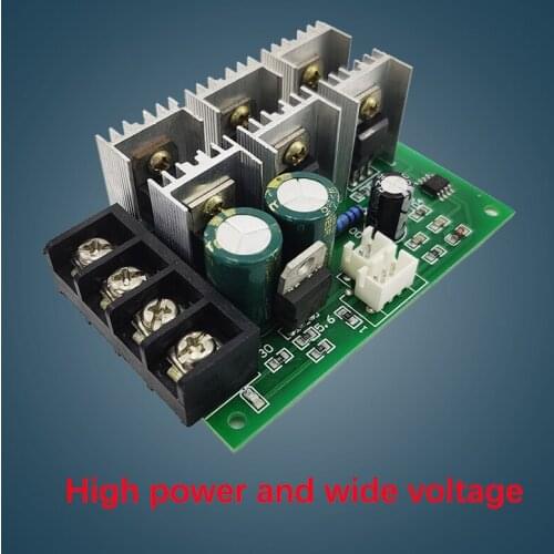 PWM DC motor speed controller 12v24v36v48v high power 40A switch DC brushed motor controller high power and wide voltage