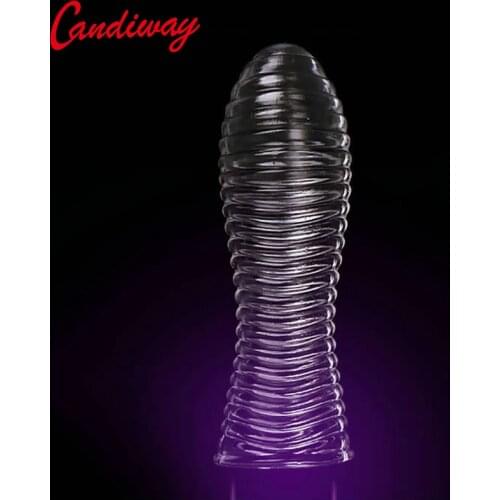 Extender Reusable Condoms lasting penis sleeve G spot Condom Delay Ejaculation G-point spiral Sex Toys for man Adult Sex life