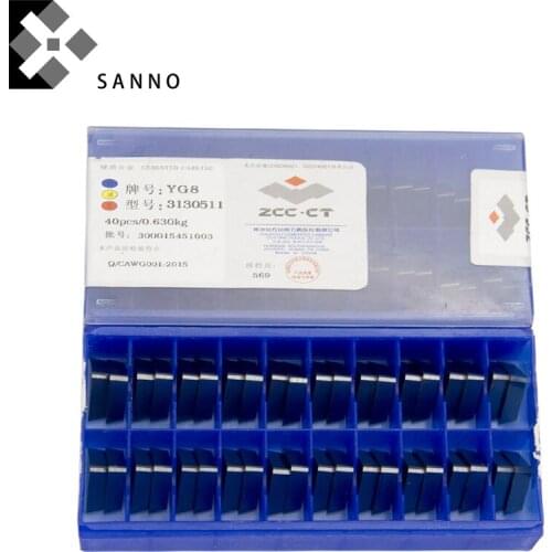 High quality carbide milling inserts YG3 / YG6 / YG8 / YT15 / YW2 3130511 triangle cnc milling turning welding blade