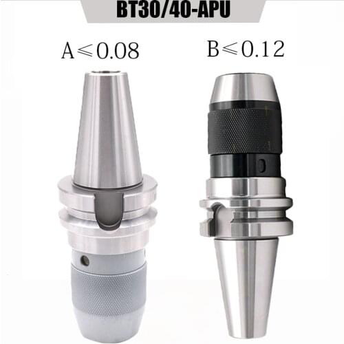 1PC BT30 BT40 APU APU08 APU13 Tool Handle Shank For Drill Chuck CNC Machine Center Integrated Self-Tightening Lathe Tools Holder