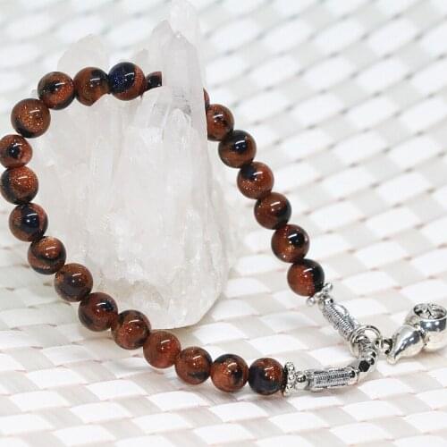 14 style natural mix-colored sandstone galaxy stone bracelet for wome 6mm 8mm round beads bangle jewelry 7.5inch B1945