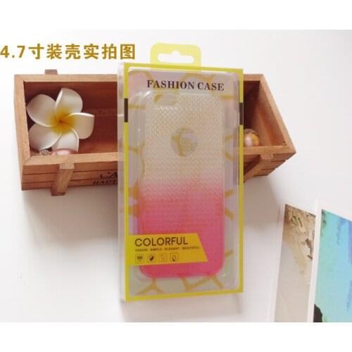 150 pcs Wholesale Mobile Phone Case Box PVC Retail Packaging Box with PVC Window for iPhone 6 6s 7 7 Plus Cell Phone Case