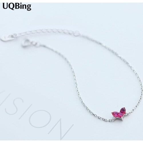 Free Shipping 925 Sterling Silver Bracelets Rhinestone Charm Silver Chain Bracelets Jewelry For Girl Srebrna bransoletka pulsera