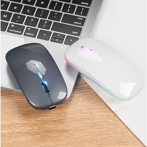 Bluetooth dual-mode wireless mouse charging mute mouse four-way scroll wheel 4 button optical mouse for computer notebook office