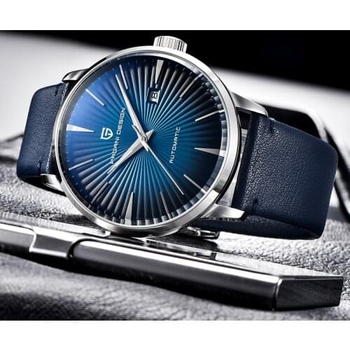 PAGANI DESIGN Mens Automatic Business Mechanical Watches Waterproof 30M Leather Top Brand Luxury Fashion Casual Watch Simple