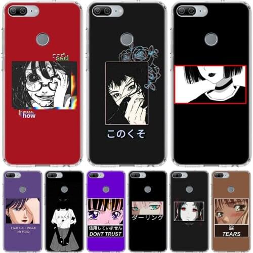 Japanese anime girls aesthetics Phone Case for Huawei Honor 10 9 20 7A 7X 8A 8S 8X 9X Lite Pro Y5 Y6 Y7 Y9S 2019 10i 20i Coque C