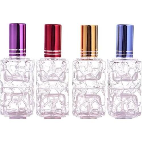 6ML Colorfull Glass Spray Bottle,Empty Cosmetic Perfume Container With Mist Atomizer Nozzle Small Sample Vials F20172407