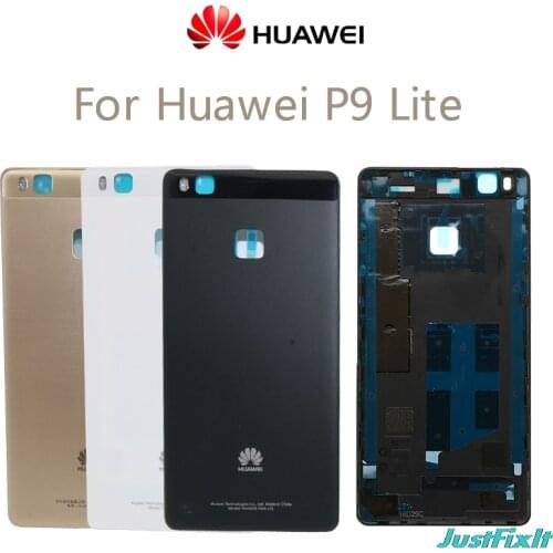 For HUAWEI P9 Lite,Spare Part Back Door Replacement Battery Case With Adhensive Sticker Original Rear Housing Cover