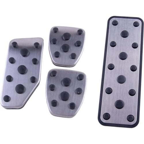 Car Manual Footrest Dead Clutch Brake Gas Accelerator Pedal Pad Cover Kit Fit for Subaru XV Impreza GT 2018-2021 Left Hand Drive