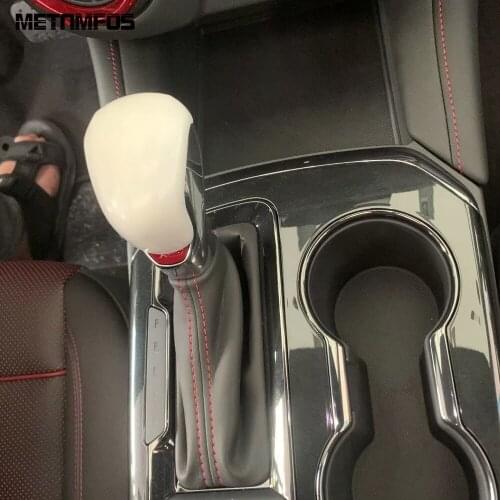 For Chevrolet Blazer 2019 2020 Carbon Fiber Gear Shift Head Cover Trim Sticker Decoration Frame Interior Accessories Car Styling