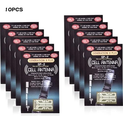Signal Enhancement Sticker 10 X New Cell Phone Signal Boosters Mobile Antenna Amplifier - The Latest SP-2 Antenna X PLUS
