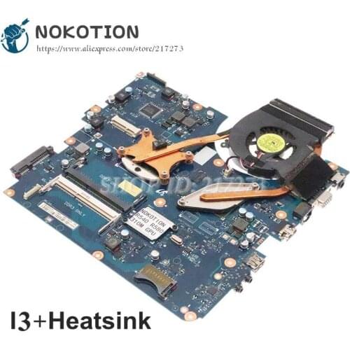 NOKOTION BREMEN-M For Samsung R580 NP-R580 Laptop Motherboard I3+Radiator Instead Of For Samsung R540 NP-R540 Motherboard