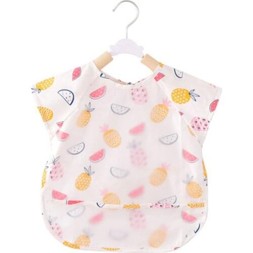 Disposable Half-Sleeved Baby Eating Feeding Smock Bib Summer Thin Baby Waterproof ChildrenS Cartoon Apron Bib Hot Sale