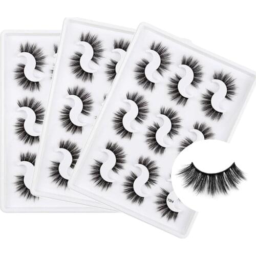 Eyelashes Wholesale 27/45/90 Pairs 3D Mink Lashes Pack Natural False Eyelashes Makeup Fake Eyelashes Mink Eyelashes Bulk Items