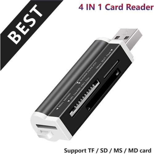 Smart All In One Card Reader Multi In 1 Card Reader SD/SDHC MMC/RS MMC TF/MicroSD MS/MS PRO/MS DUO M2 Card Reader