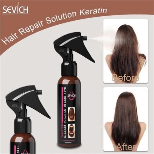 Sevich Hair Repair Solution Keratin Nourish Restore Broken Hair Repair Liquid For Women Damage Hair Treatment Nutrition Infusing