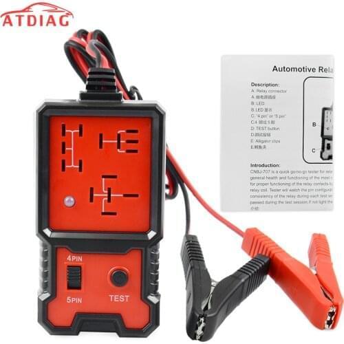 12V Car Relay Tester Automotive Electronic Relay Tester LED Indicator Light Battery Checker Aoltage Tester Universal