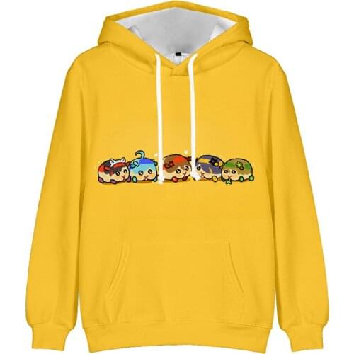 PUI PUI Molcar 3D Hoodies Sweatshirt Men Women Streetwear Autumn Hip Hop Hooded Fashion Guinea pigs Boys Girls Yellow Pullovers