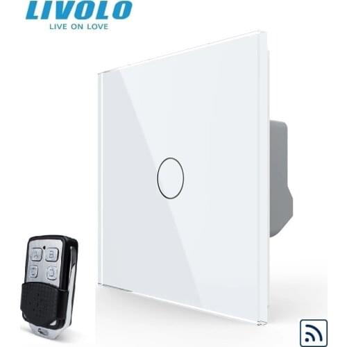 Livolo Manufacturer, EU Standard Remote Switch Without Glass Panel, 110~250V Wall Light Remote&Touch Switch,VL-C701R