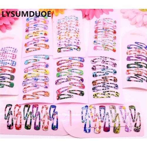 24Pcs/Lot Korean Fashion Hair Accessories Cute Barrette Flower Hair Clip Kawaii Hairpin Floral Hairclip New Hair Clips for Girls