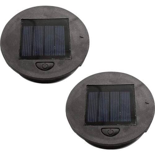 Solar Lights Replacement Top LED Solar Panel Lantern Lid Lights Bulb Replacement Part for Outdoor Hanging Lanterns