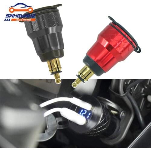 Quick Charge 3.0 Dual USB Charger Plug Port Socket Power Adapter LED Digital Display For BMW R1200GS R1250GS F800GS R1250 GS