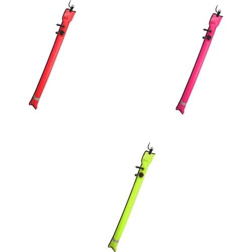 1M Scuba Diving Inflatable SMB Surface Signal Marker Buoy Visibility Float Signal Tube Sausage