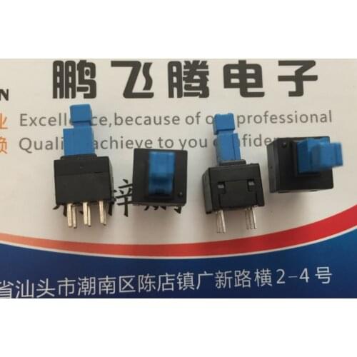 10PCS/lot Original Taiwan Fuhua 8.5*8.5 self-elastic button touch switch double row straight plug 6-pin reset button