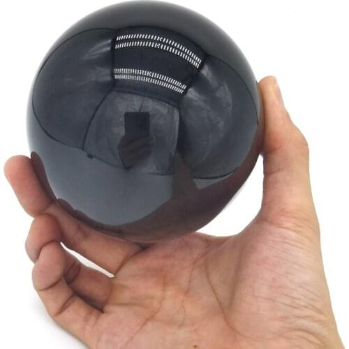 10cm Natural Obsidian Stone Crystal Ball Big Natural Black Obsidian Sphere Large Crystal Ball Healing Stone