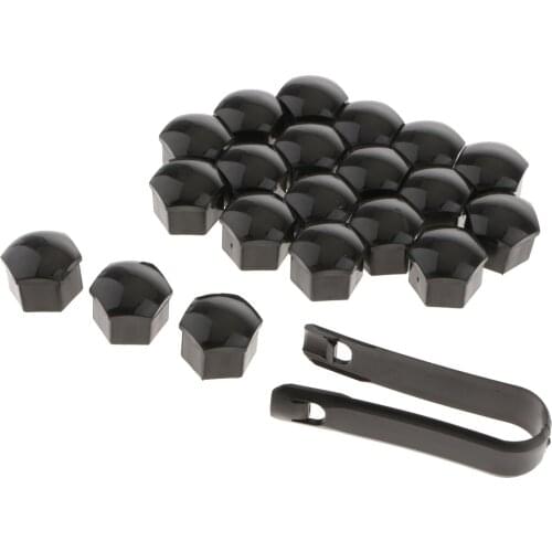 20Pcs Car Truck Wheel Tyre Center Hub Screw 19mm Protect Cap