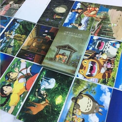 36 Sheets/Set Anime Spirited Away Postcard Miyazaki Hayao Greeting Cards Birthday Gift Card Message Card