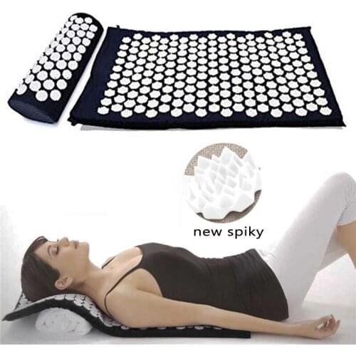 Acupuncture Massage Mat Or Pillow Or Set Fitness Yoga Mat Spiky Cushion for Therapy Back Neck Pain Relief Sciatic Pain Muscle