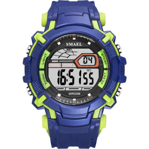 Mens Digital Watches Sports Watches Men SMAEL Digital Clock Alarm Waterproof Led Sport Wristwatches horloge man reloj deporte