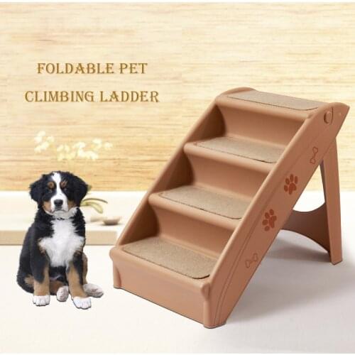 Pet Supplies Household Small Foldable Thick Non-Slip Stairs Cat Dog Steps For Bed Sofa