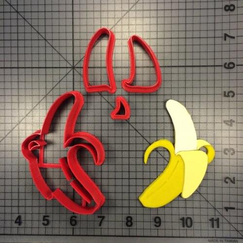 Banana Cookie Die Cutting Kitchen Baking Supplies Cake Icing Decoration Tool Set 3D Printed Custom Seal