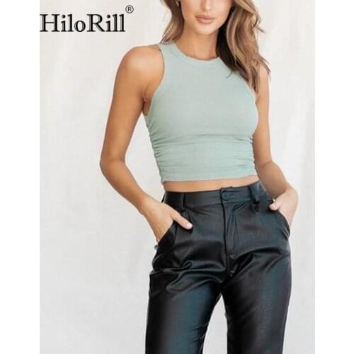 Женские укороченные майки HiloRill China At AliExpress