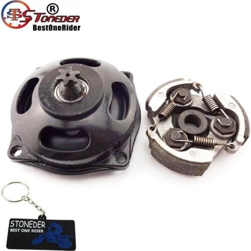STONEDER Minimoto Engine 25H Gear Box Drum Clutch Pad No Keyway For 2 Stroke 47cc 49cc Chinese Kids ATV Pocket Dirt 4 Wheeler